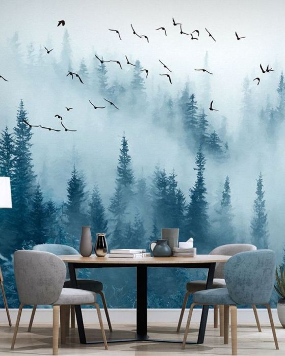 Fototapety Las we Mgle