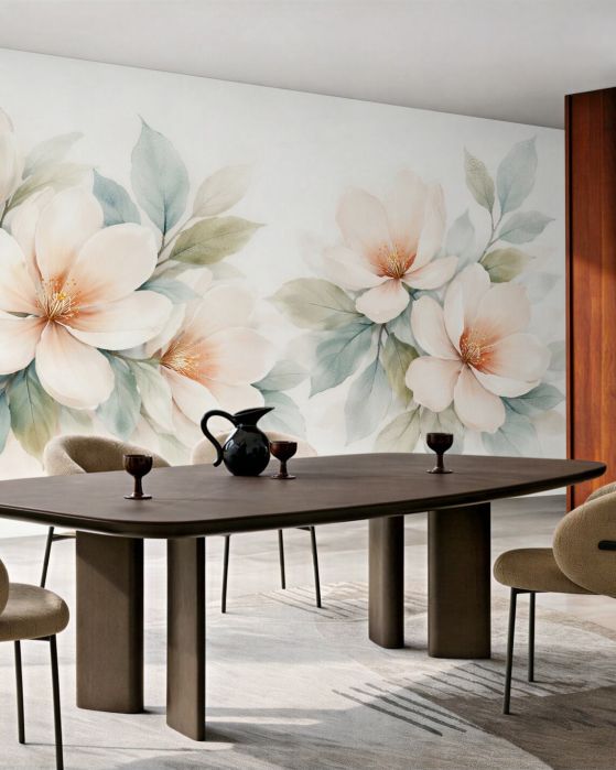 Fototapeta kremowe magnolie w subtelnej elegancji