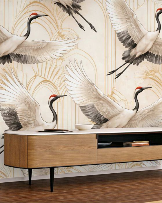 Fototapeta Żurawie w eleganckim stylu art déco