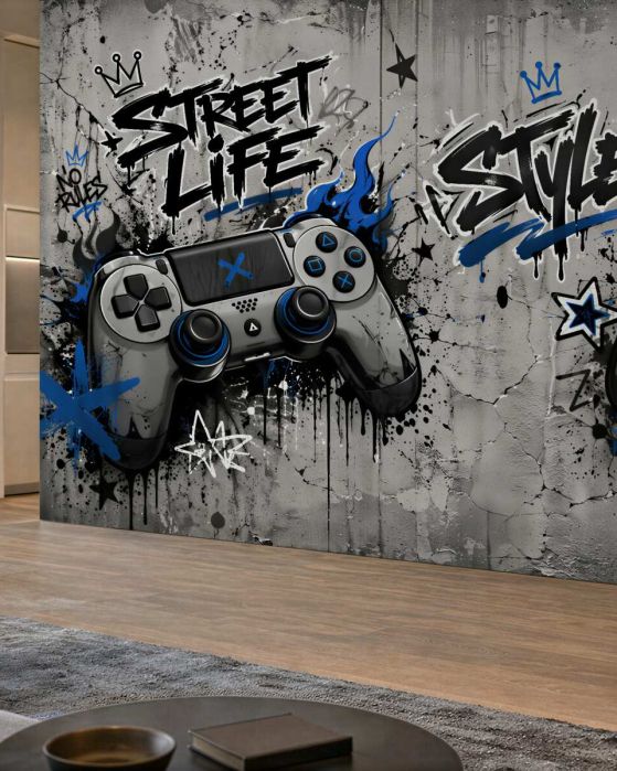 Fototapeta gaming street style z padami