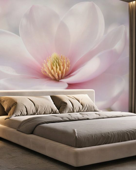 Fototapeta subtelna magnolia w blasku
