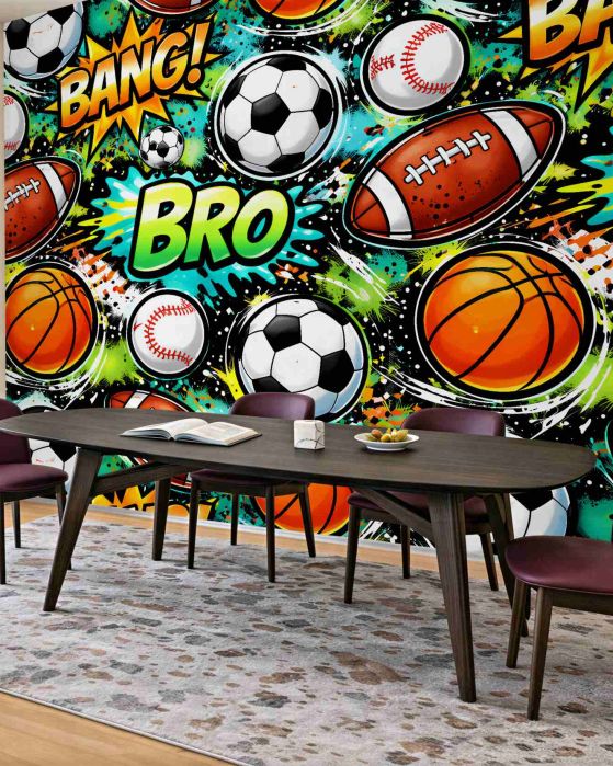 Fototapeta komiksowy Świat sportu