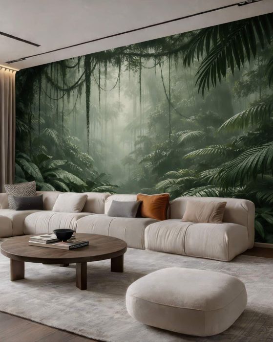 Fototapeta mglista dżungla tropikalna