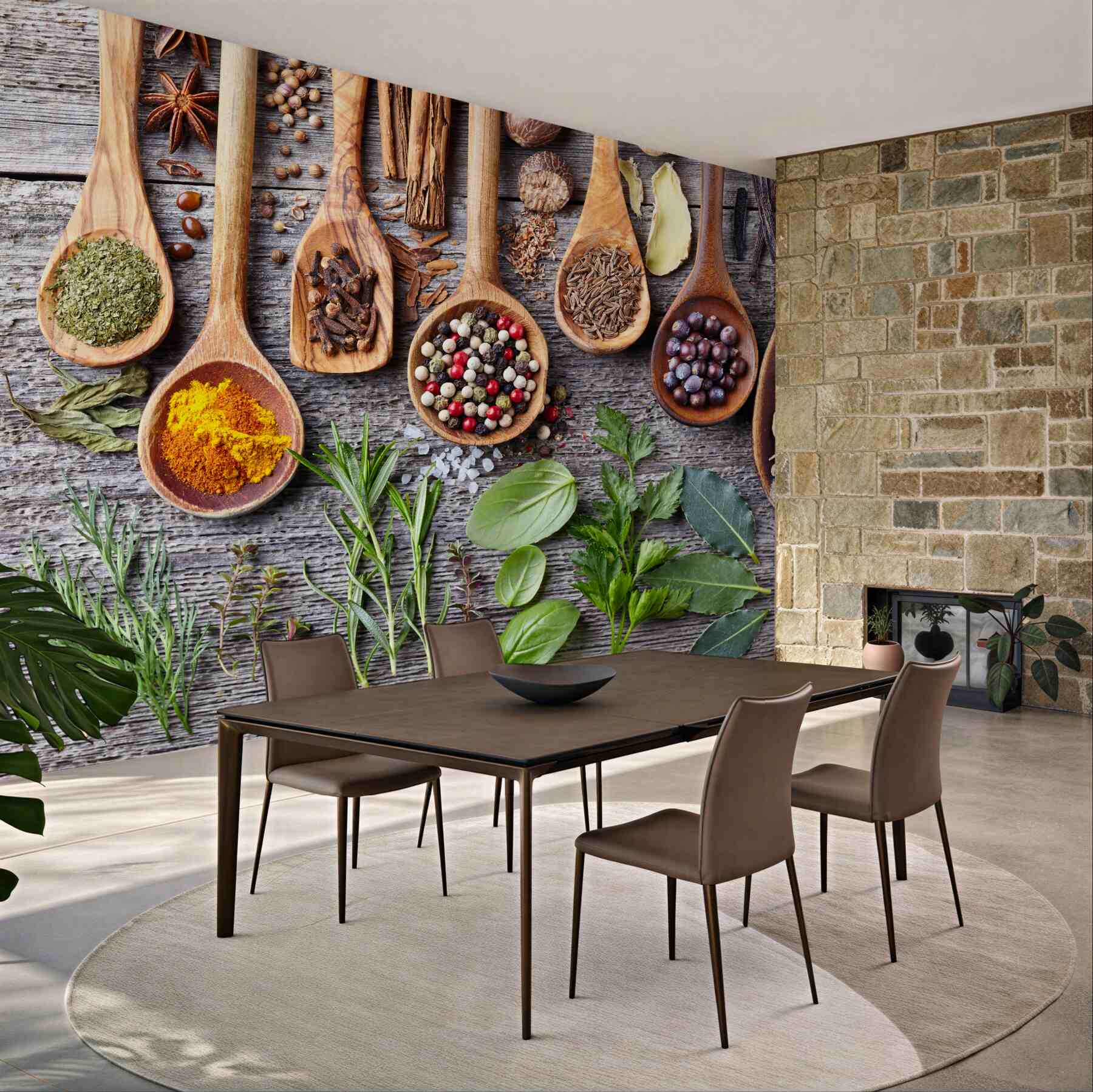 Fototapeta kolorowe aromatyczne przyprawy