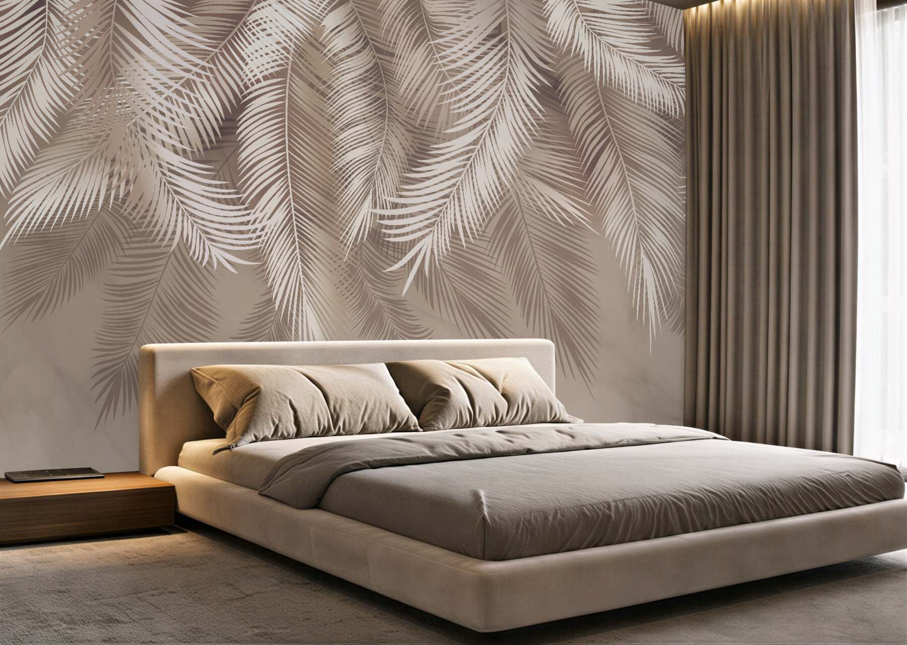 Fototapeta duże liście palmowe