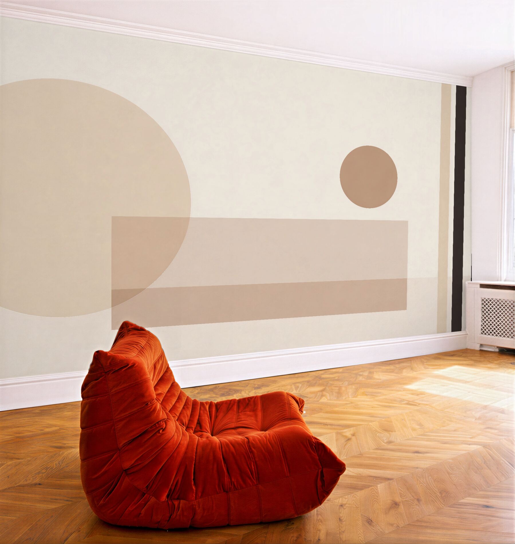Fototapeta minimalistyczna kompozycja geometryczna