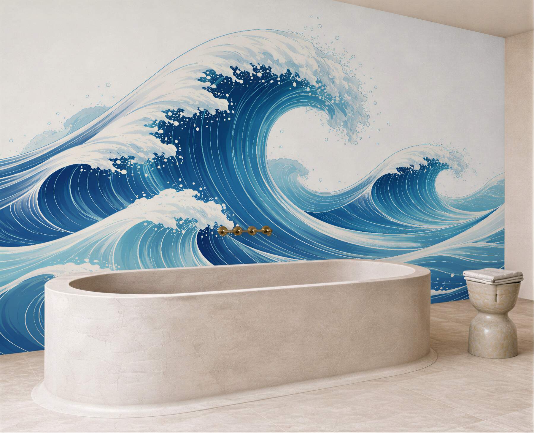Fototapeta błękitne fale oceanu