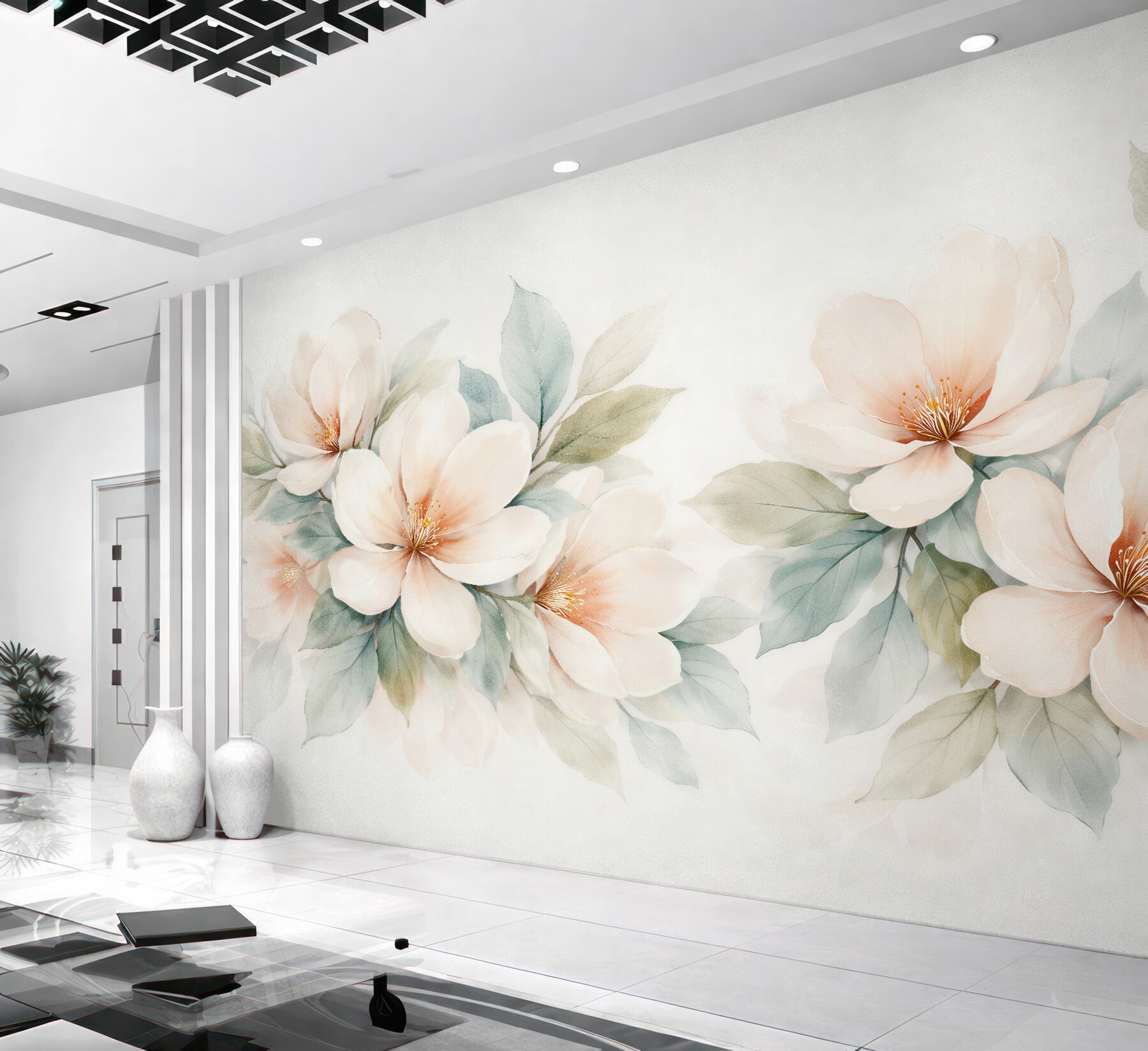 Fototapeta kremowe magnolie w subtelnej elegancji