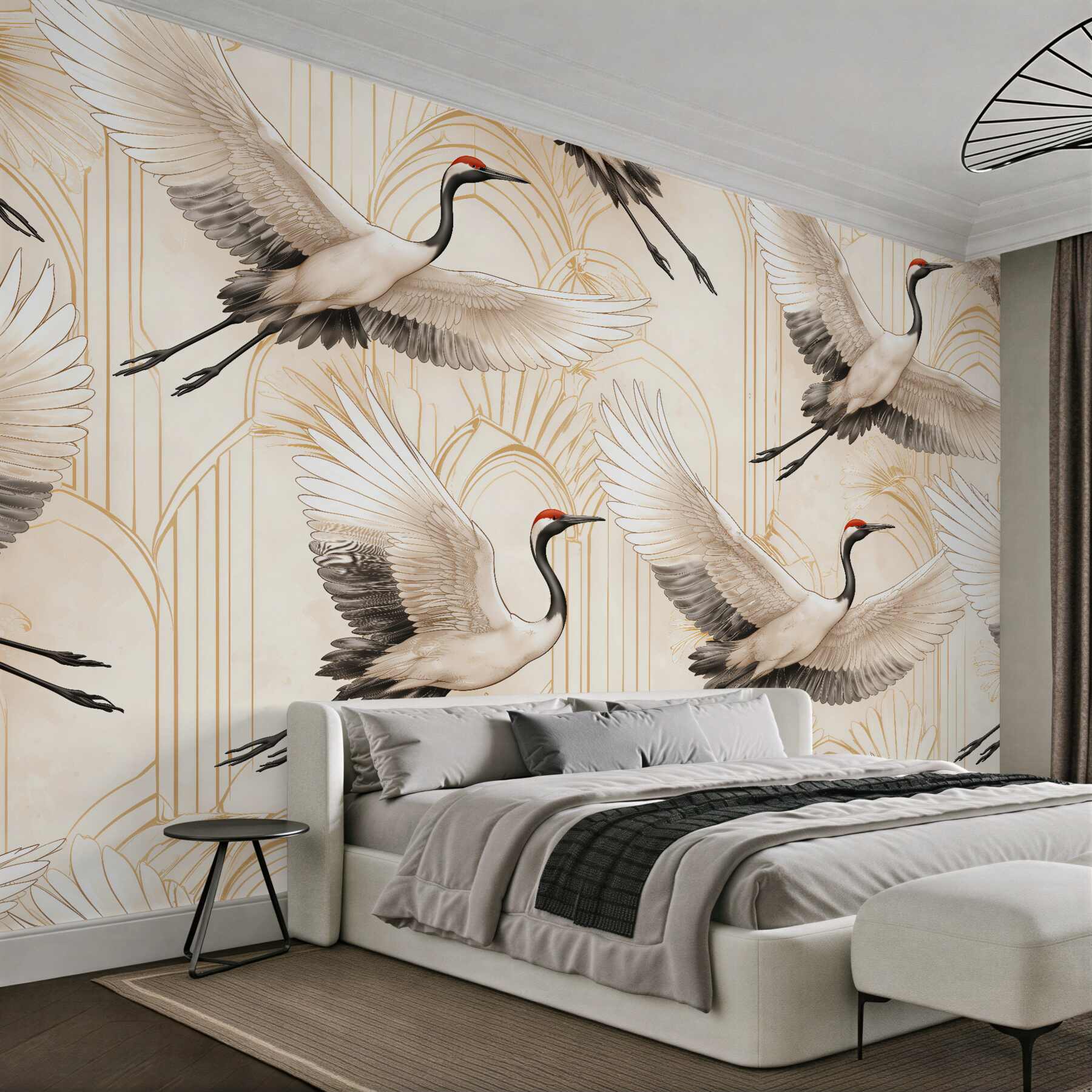 Fototapeta Żurawie w eleganckim stylu art déco