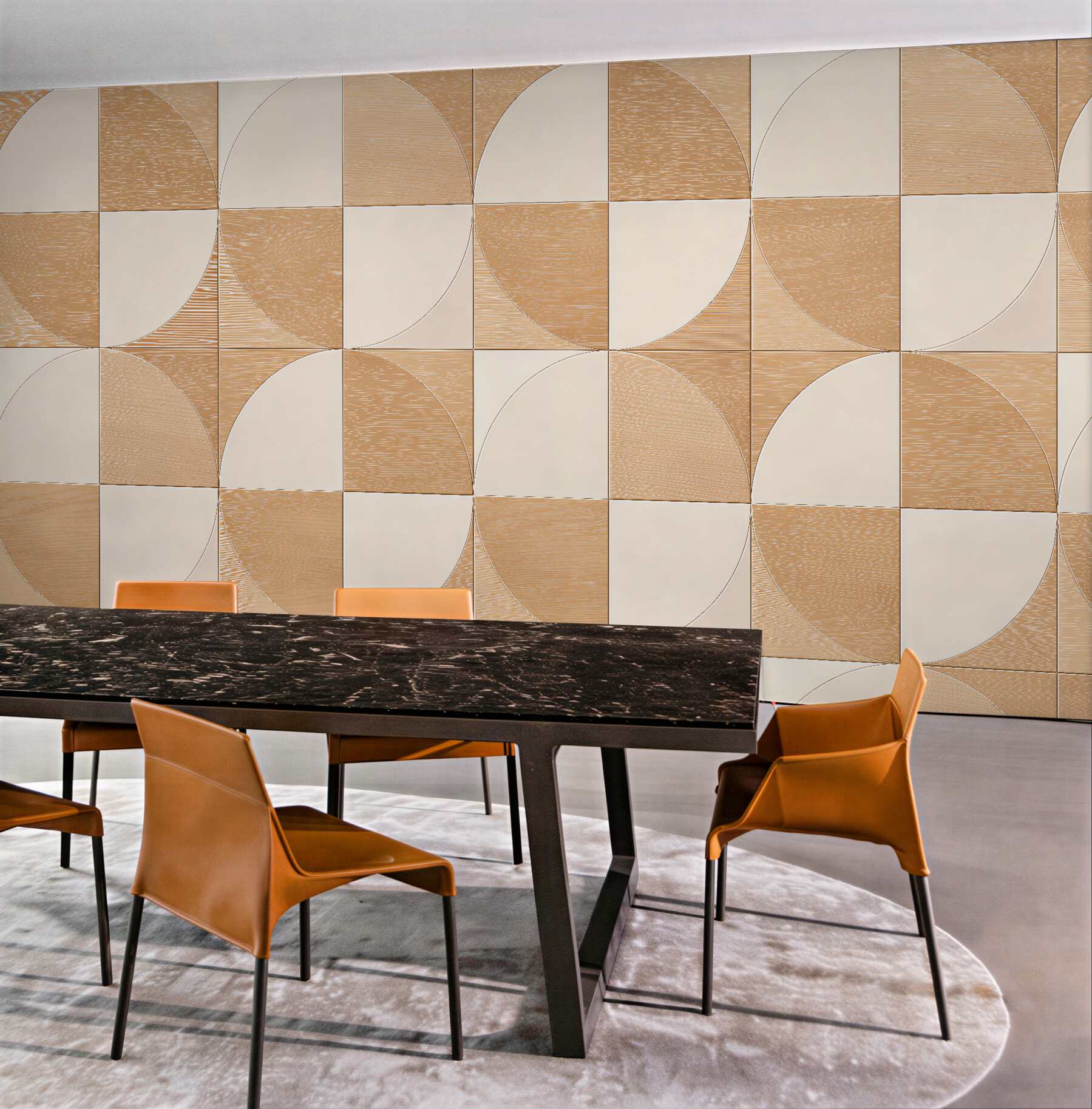 Fototapeta geometryczna harmonia drewna