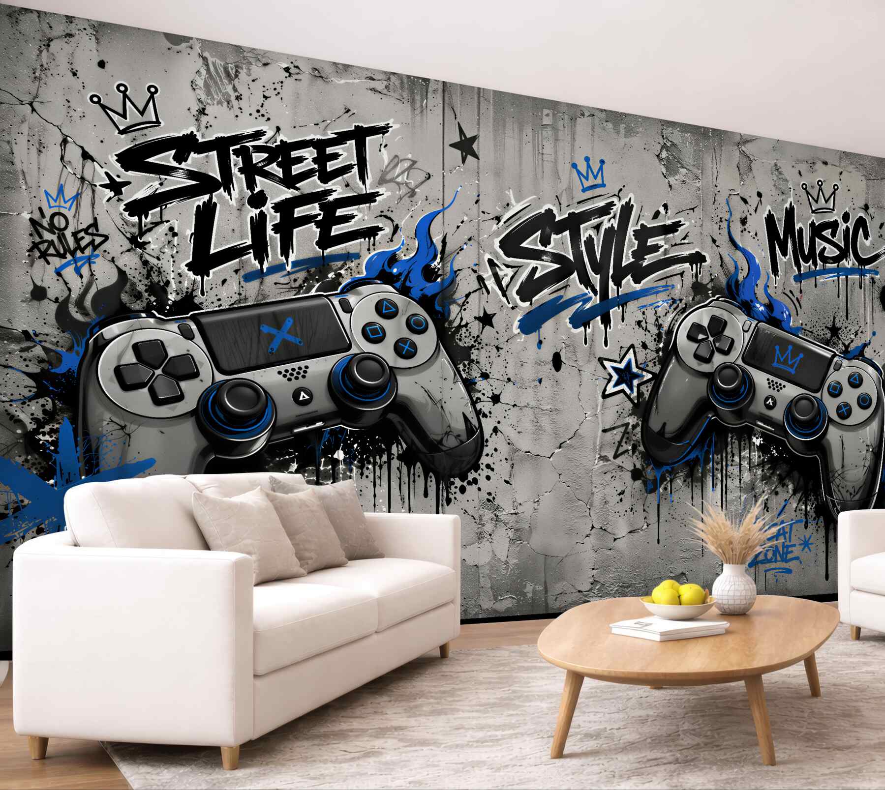 Fototapeta gaming street style z padami