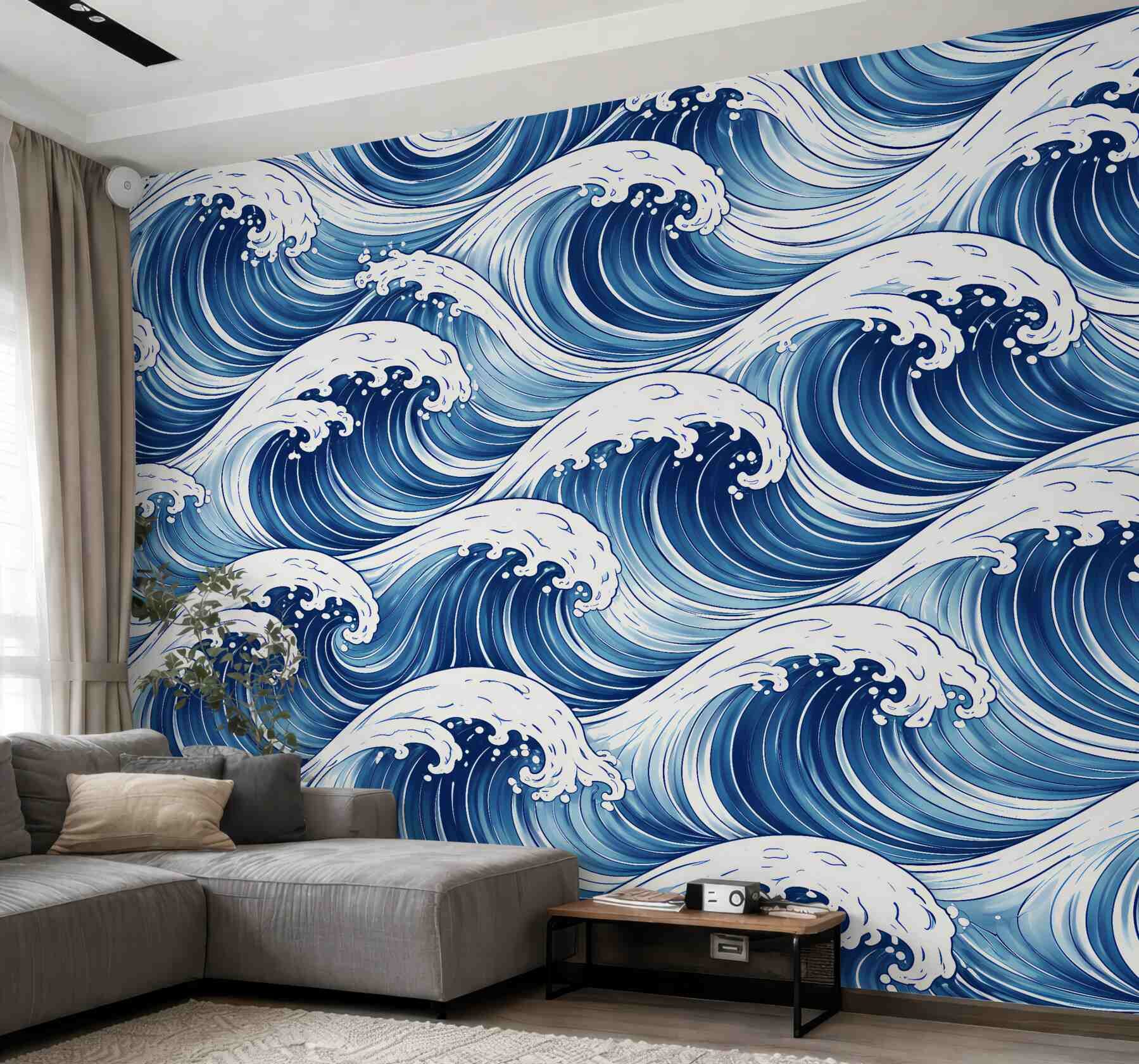 Fototapeta dynamiczne oceaniczne fale