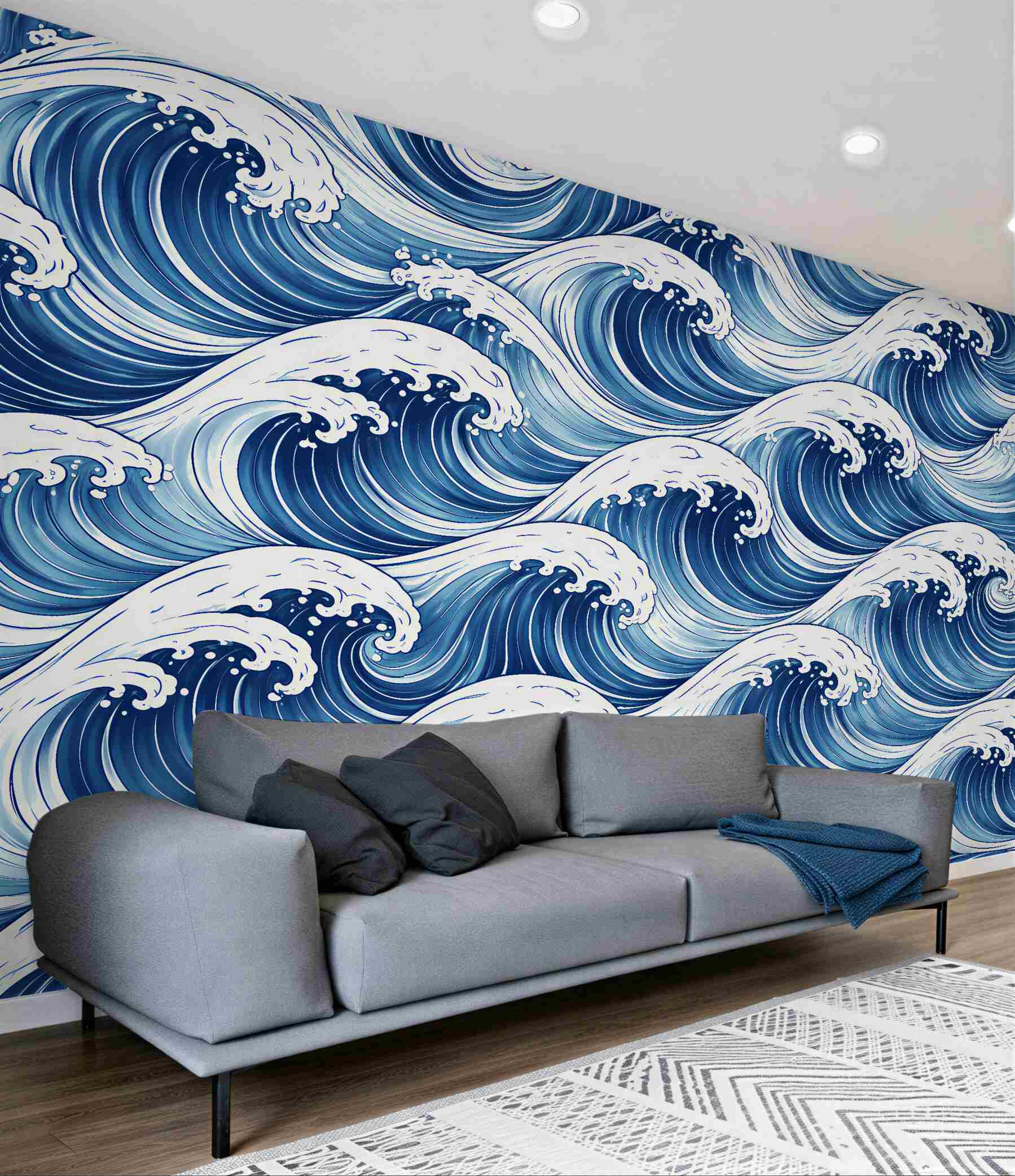 Fototapeta dynamiczne oceaniczne fale