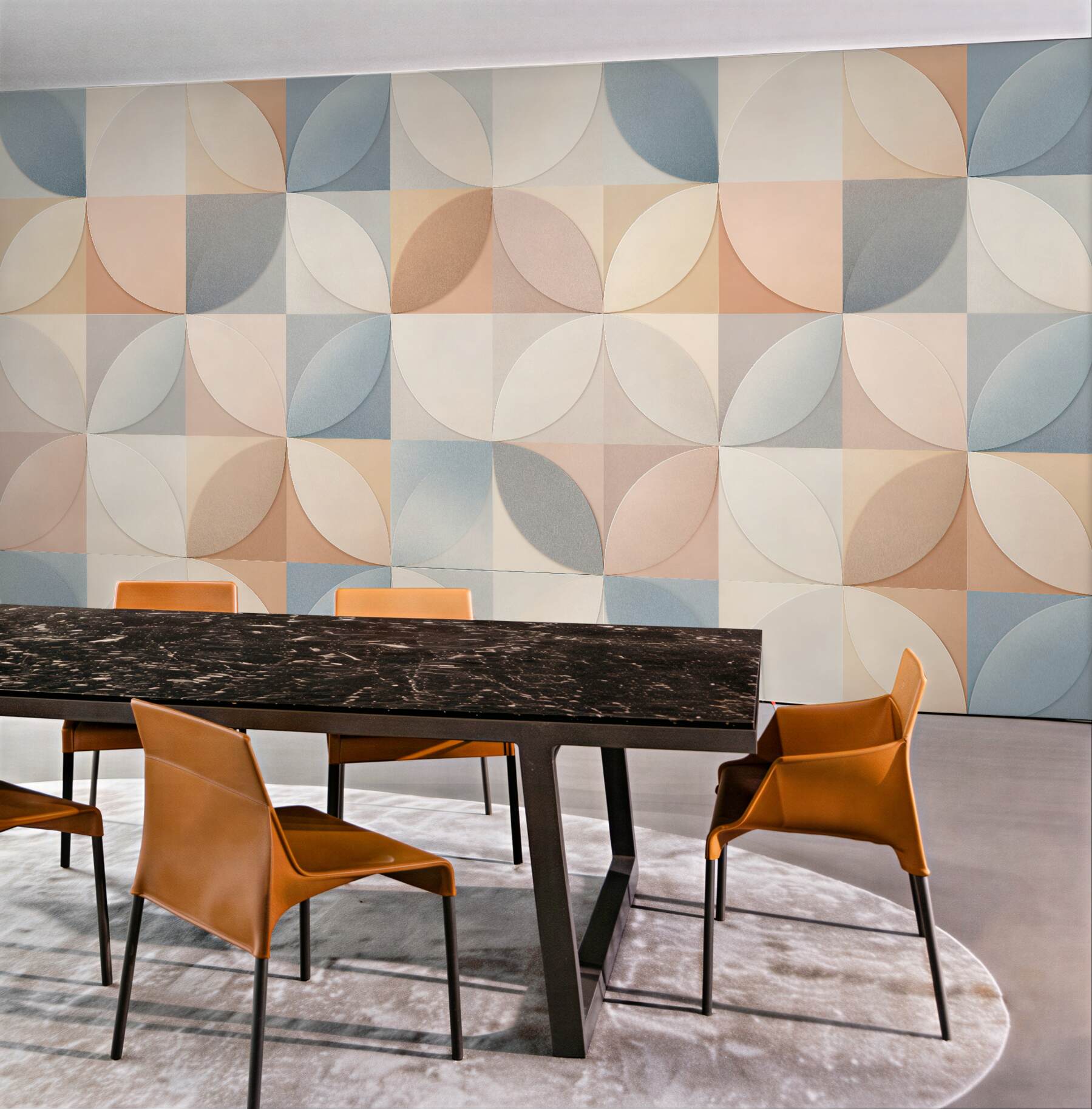 Fototapeta pastelowa geometryczna harmonia