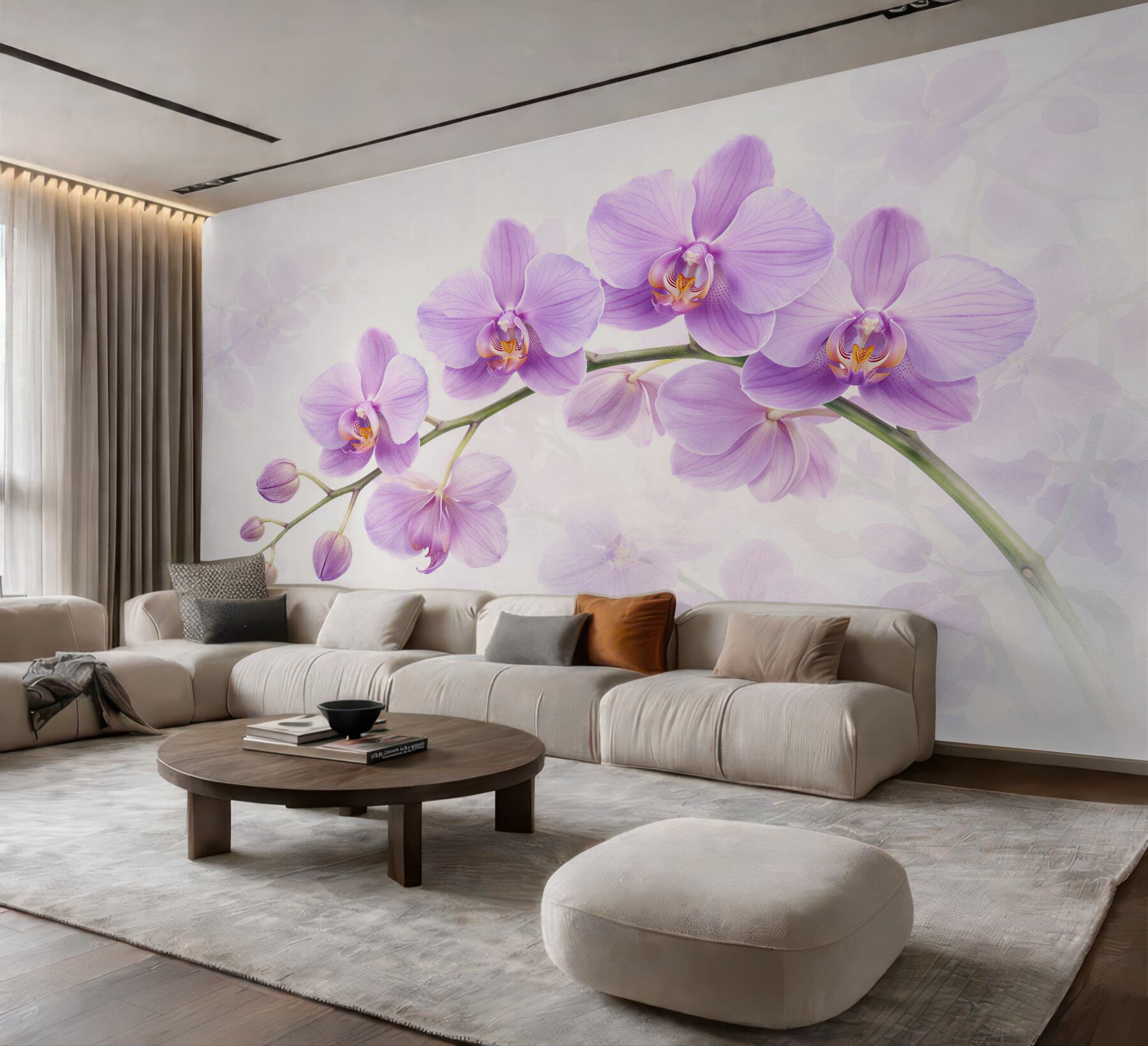 Fototapeta delikatne lilowe orchidee