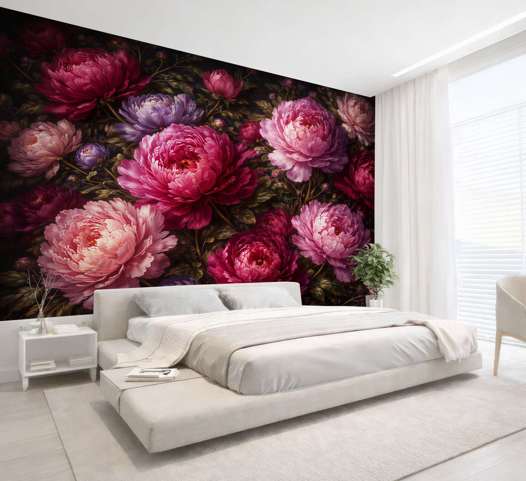Fototapeta peonie w królewskim rozkwicie