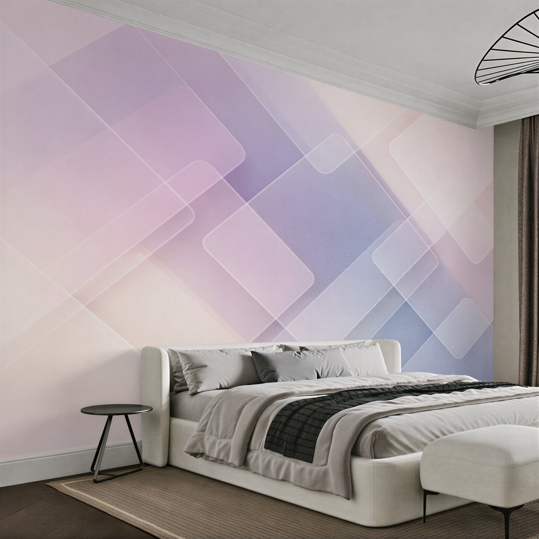 Fototapeta pastelowa geometryczna mgiełka