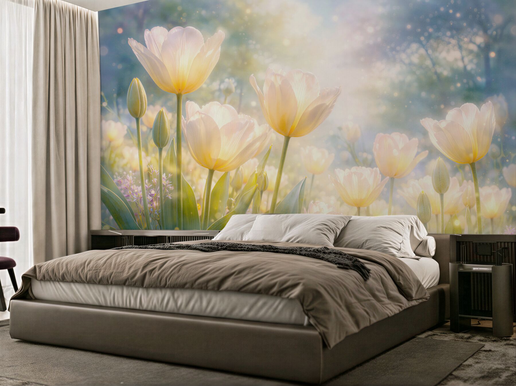 Fototapeta Świetliste tulipany o poranku