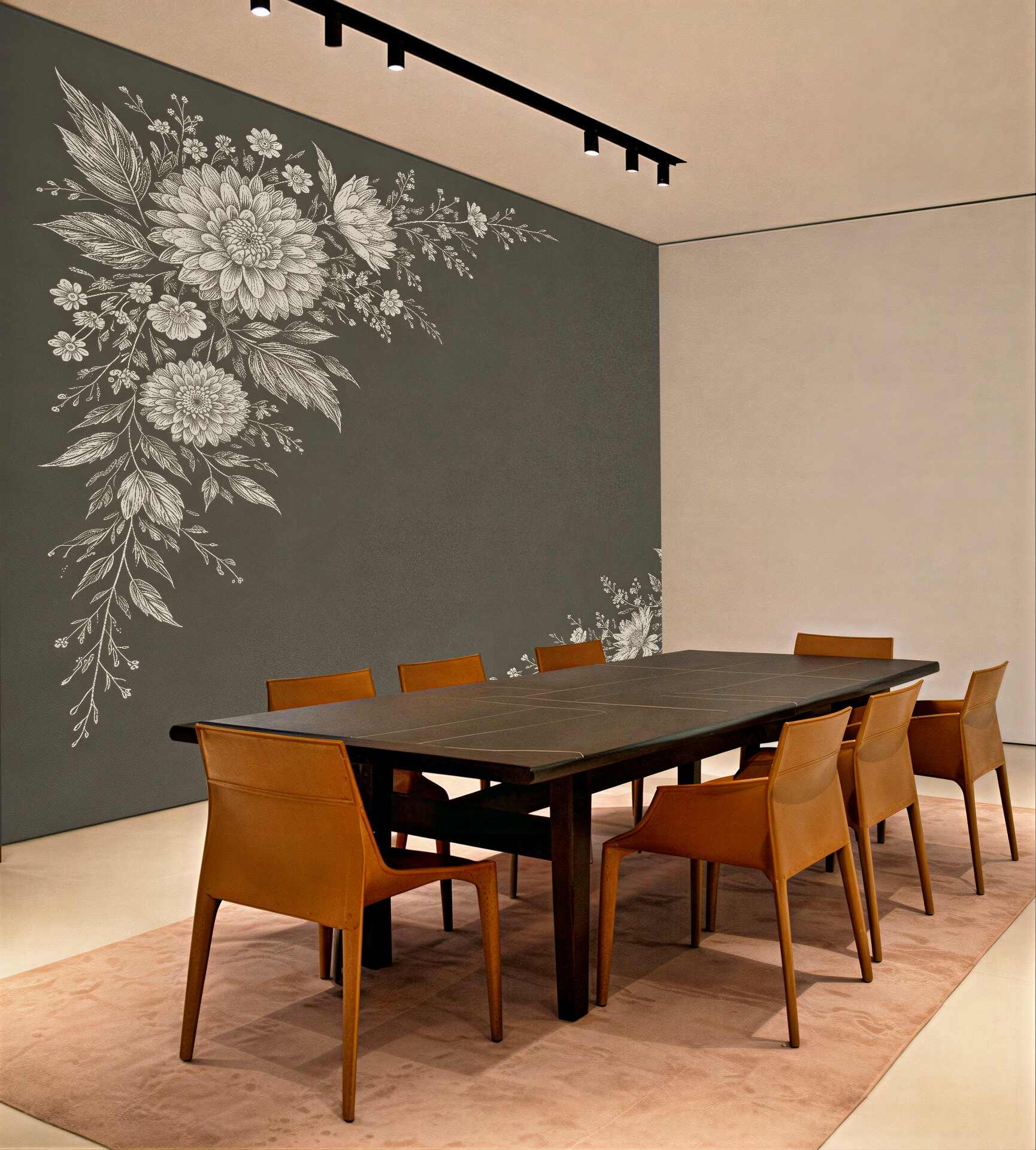 Fototapeta eleganckie kwiatowe ornamenty