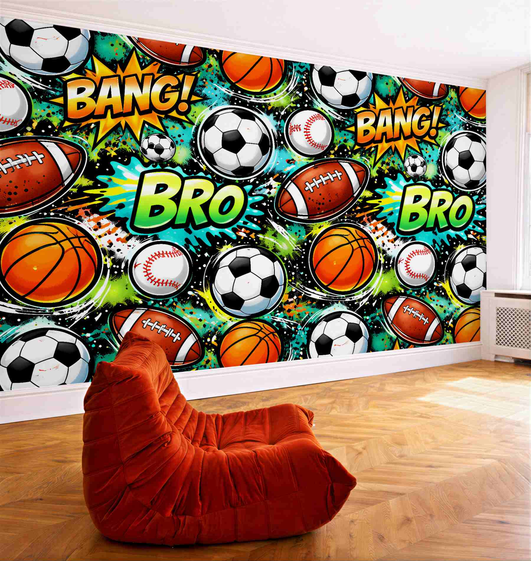 Fototapeta komiksowy Świat sportu