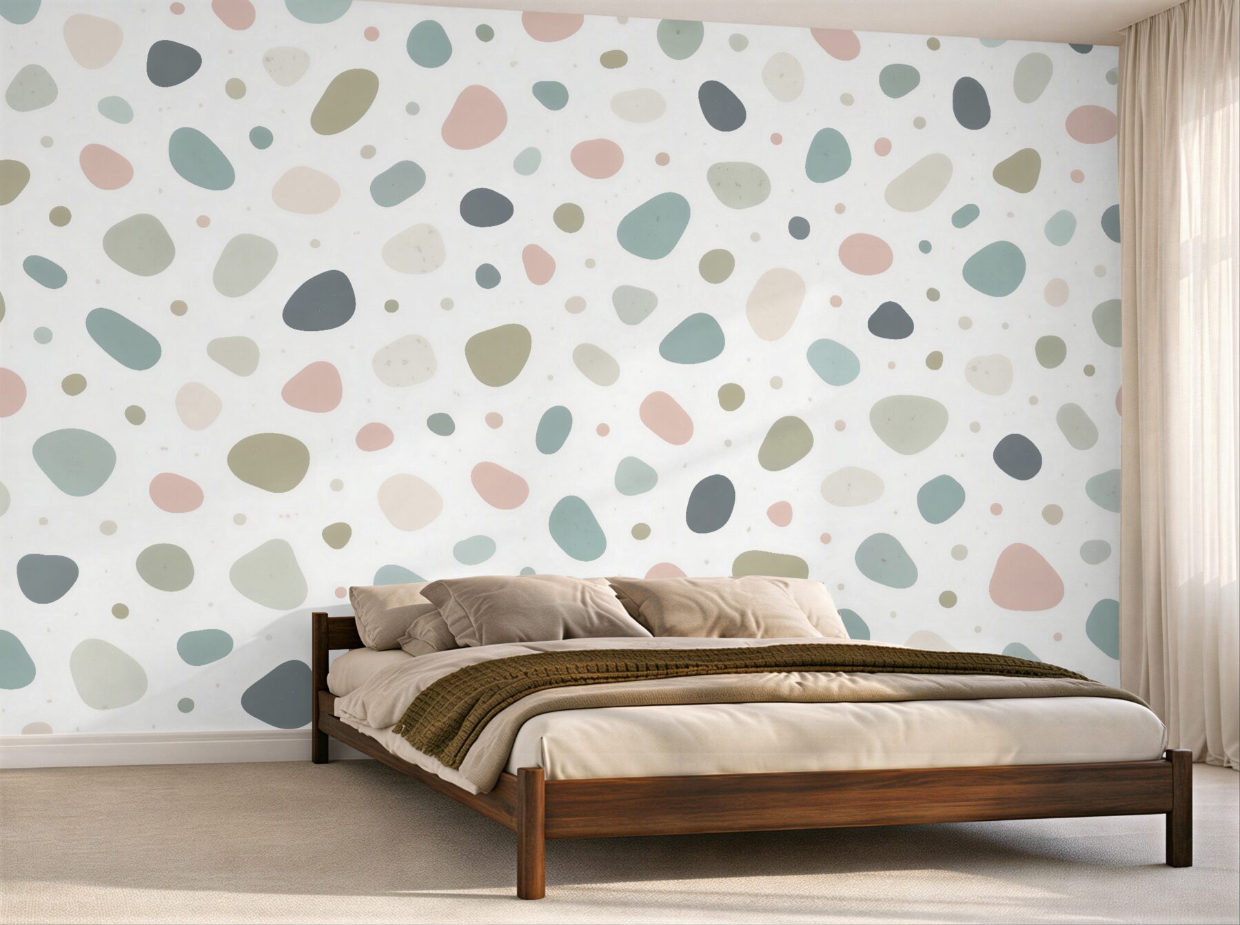 Fototapeta pastelowe terrazzo organiczne