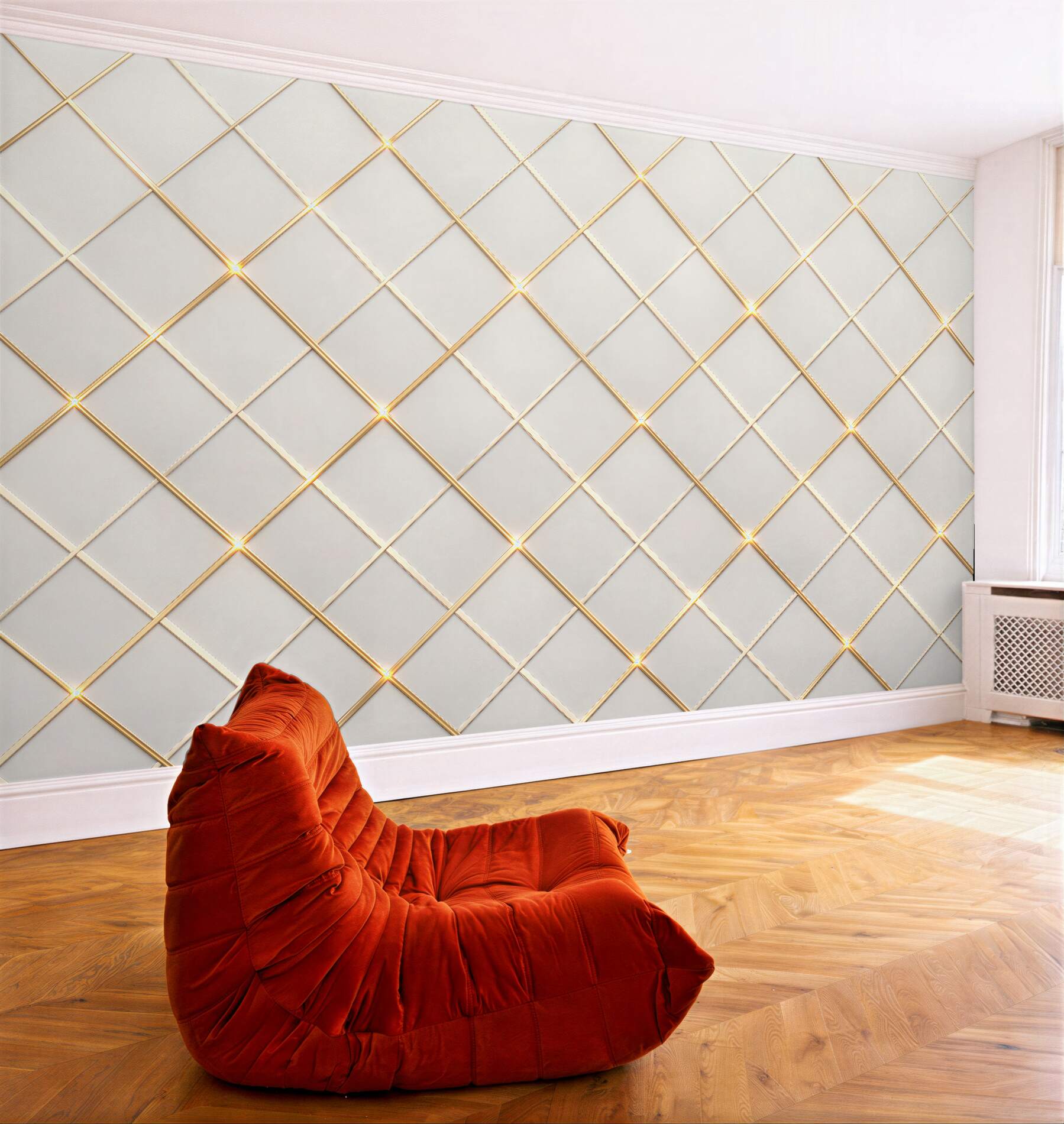 Fototapeta złota geometryczna elegancja
