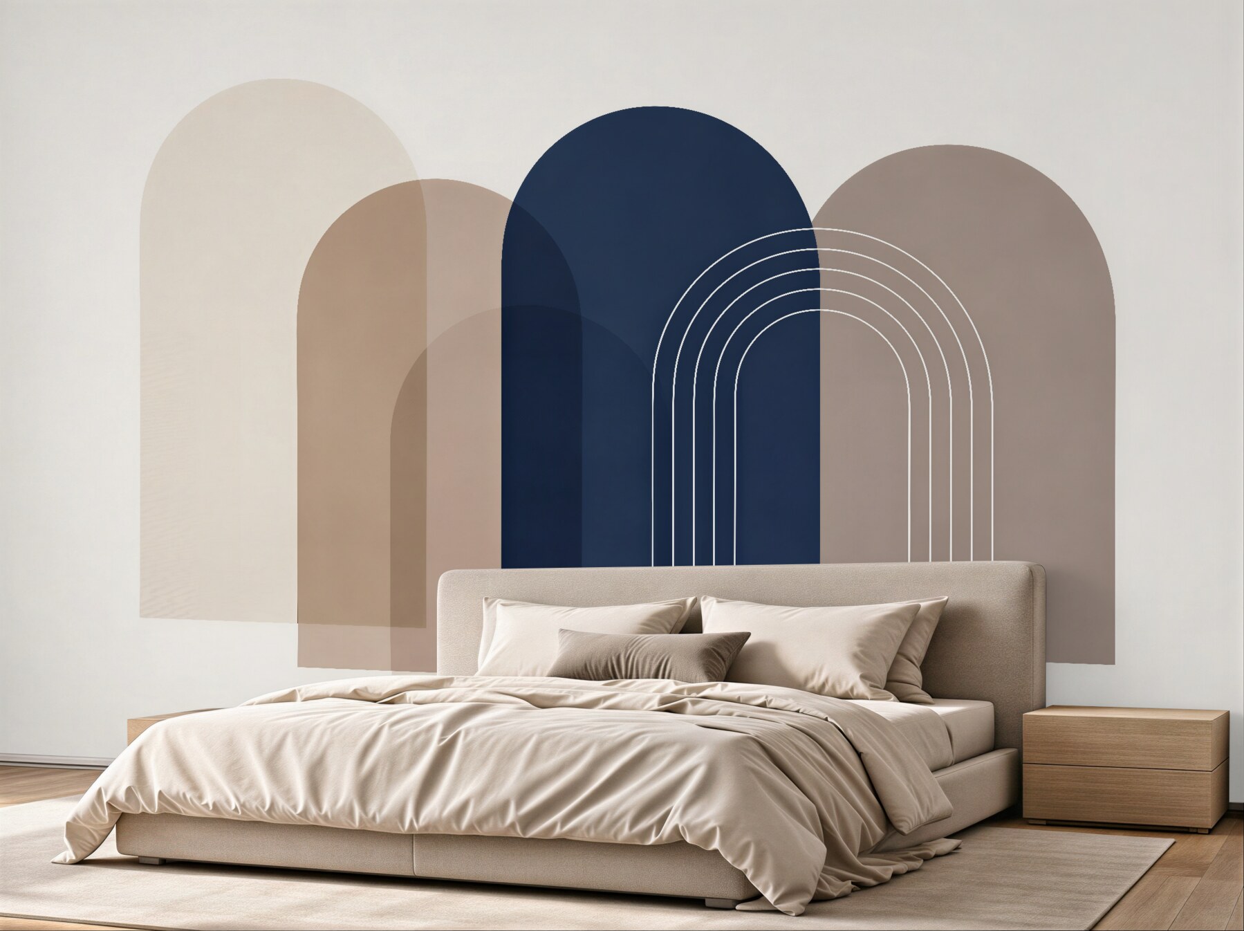 Fototapeta minimalistyczne łuki w beżach